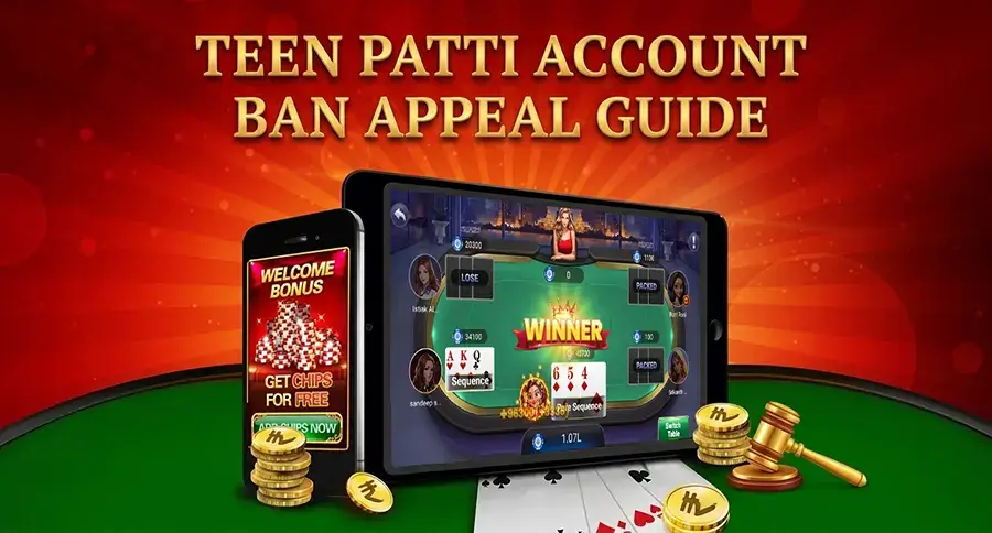 teen patti account ban appeal